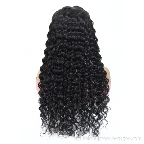 Wholesale 150% Lace Front Human Hair Wigs 13X4 Pre Plucked Remy Brazilian kinky curly Lace Frontal Wigs For Black Women